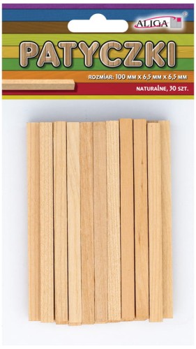 Przejdź do produktu Patyczki PK-0646 bezbarwne op.30szt. 6,5x6,5x100mm