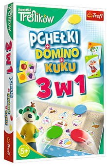 Przejdź do produktu Pchełki / Domino / Kuku gra 3w1 Trefliki 01921 Tre