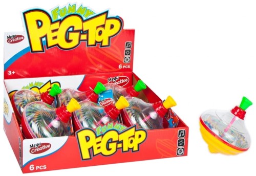 Przejdź do produktu Bąk nakręcany 14cm światło dźwięk p6 Mega Creative