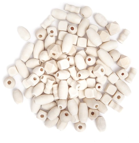 Przejdź do produktu Koraliki drewniane, mix, 50g, Dp Craft