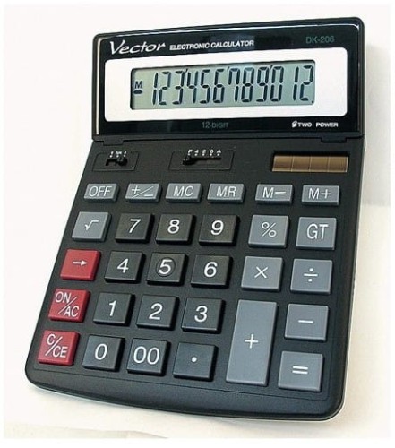Przejdź do produktu KALKULATOR VECTOR DK-206 CZARNY