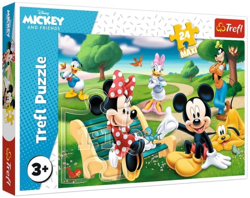 Przejdź do produktu Puzzle 24el Maxi Myszka Miki w gronie przyjaciół 1