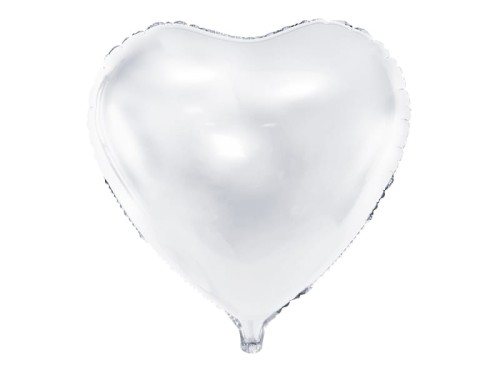 Przejdź do produktu Balon foliowy Serce, 61cm, biały