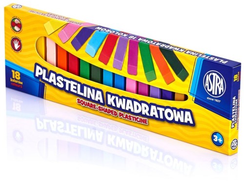 Przejdź do produktu Plastelina 18-kol. kwadratowa, Astra