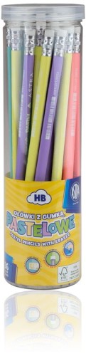 Przejdź do produktu Ołówki pastelowe HB z miarką i gumką p.36 mix cena