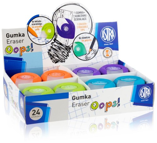 Przejdź do produktu Gumka dwustronna do długopisów ścieralnych i ołówk