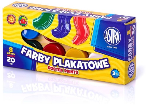 Przejdź do produktu Farby plakatowe 8kol 20ml ASTRA