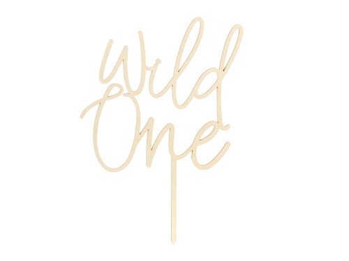 Przejdź do produktu Topper drewniany Wild One, 22cm