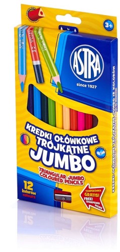 Przejdź do produktu Kredki ołówkowe 12 Astra Jumbo
