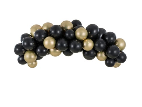 Przejdź do produktu Girlanda balonowa - czarno-złota, 200cm: 1op./60szt.