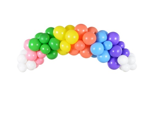 Przejdź do produktu Girlanda balonowa - Tęcza, 200cm: 1op./60szt.