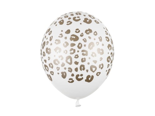 Przejdź do produktu Balony 30 cm, Cętki, Pastel Pure White: 1op./50szt.