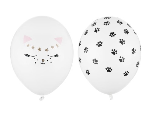 Przejdź do produktu Balony 30 cm, Kotek, Pastel Pure White: 1op./50szt.