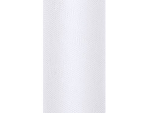 Przejdź do produktu Tiul gładki, biały, 0,3 x 9m