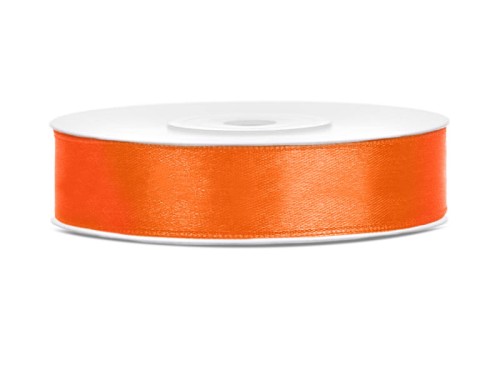 Przejdź do produktu Tasiemka satynowa, pomarańcz, 12mm/25m
