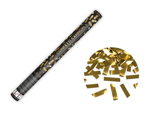 Przejdź do produktu Tuba z konfetti, złoty, 60cm
