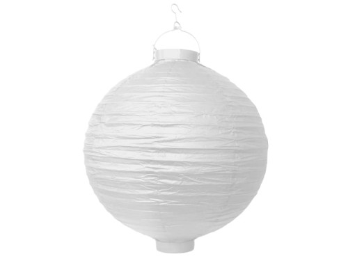 Przejdź do produktu Lampion papierowy, biały, 30cm