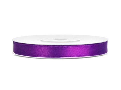 Przejdź do produktu Tasiemka satynowa, purpura, 6mm/25m