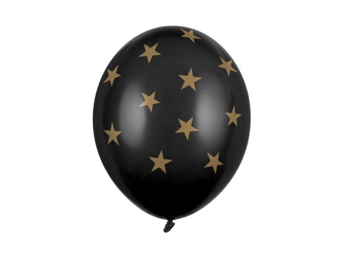 Przejdź do produktu Balony 30cm, Gwiazdki, Pastel Black: 1op./50szt.