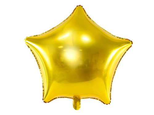 Przejdź do produktu Balon foliowy Gwiazdka, 48cm, złoty