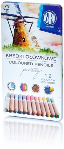 Przejdź do produktu Kredki ołówkowe 12 kol. Prestige Astra