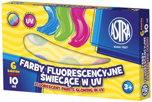 Przejdź do produktu Farby plakatowe 6kol 10ml fluo ASTRA