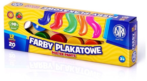 Przejdź do produktu Farby plakatowe 12kol 20ml ASTRA p4