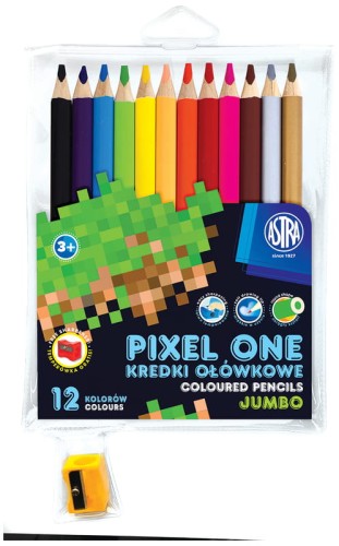Przejdź do produktu KREDKI OŁÓWKOWE MINECRAFT JUMBO 12 KOL + TEMP 0115