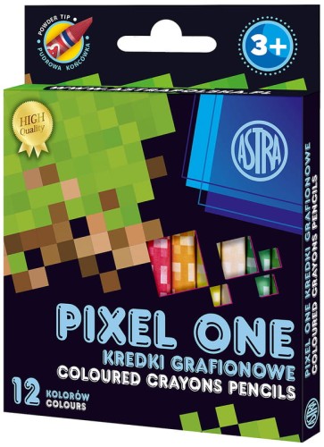 Przejdź do produktu Kredki grafionowe Pixel One 12 kolorów 316121007