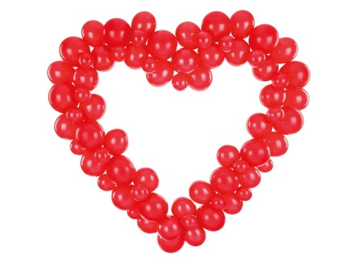 Przejdź do produktu Girlanda balonowa ze stelażem Serce czerwony 160cm