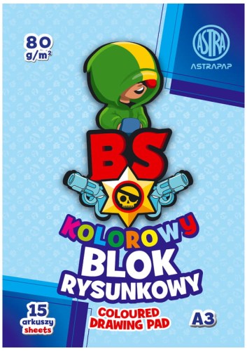 Przejdź do produktu BLOK RYS KOLOR.BARWIONY W MASIE A3/15 80G A'10