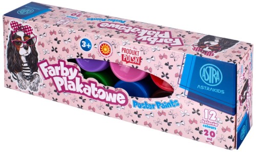Przejdź do produktu FARBY PLAKATOWE PIESKI 12 KOLORÓW 20 ML""4 0320