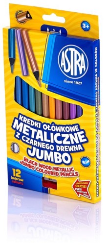 Przejdź do produktu KREDKI OŁÓW.JUMBO MET. CZARNE DREWNO 12KOL. 1617
