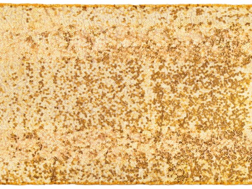 Przejdź do produktu Bieżnik cekinowy, złoty, 0,30 x 5 m