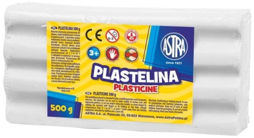 Przejdź do produktu PLASTELINA ASTRA 500G BIAŁA 303117002