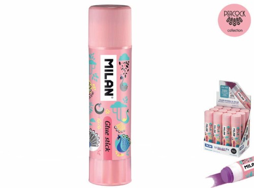 Przejdź do produktu MILAN KLEJ SZTYFT PEACOCK 21G  4415912PCK RÓŻOWY