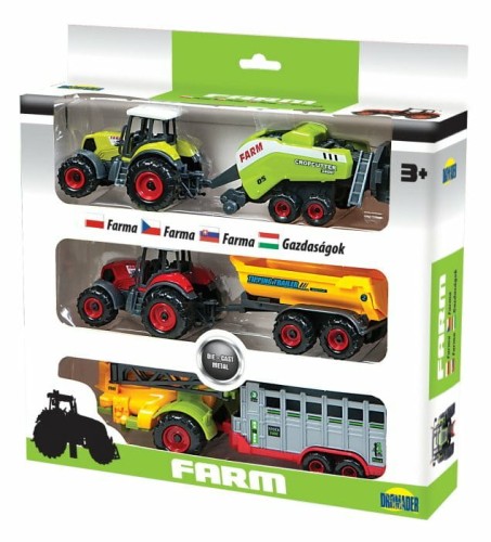 Przejdź do produktu Farma zestaw - traktory w pudełku  02438