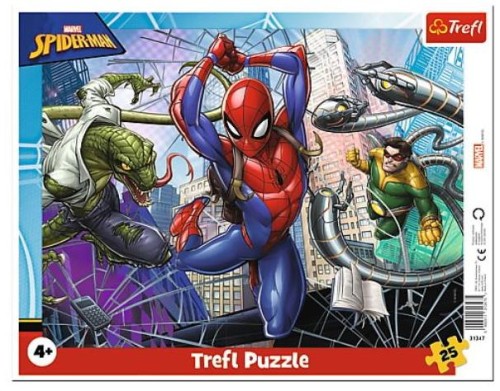 Przejdź do produktu Puzzle 25el ramkowe Odważny Spiderman 31347 Trefl