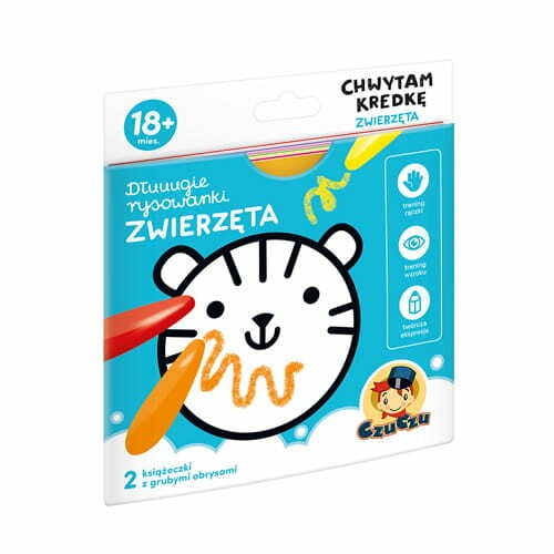 Przejdź do produktu CzuCzu Dłuugie rysowanie Zwierzęta Chwytam kredkę