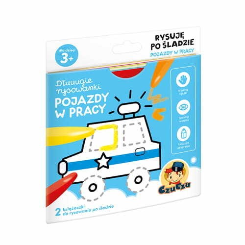 Przejdź do produktu CzuCzu Dłuugie rysowanki Pojazdy w pracy Rysuję po