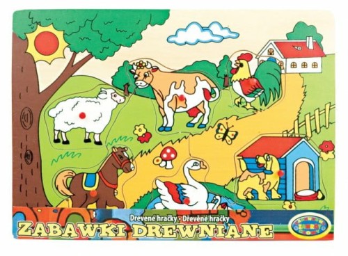 Przejdź do produktu Układanka drewniana -zwierzęta farma 00160 DROMADE