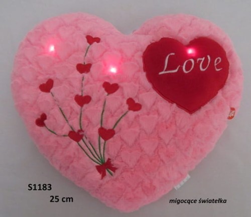 Przejdź do produktu Serce róż migotką 25cm 137203