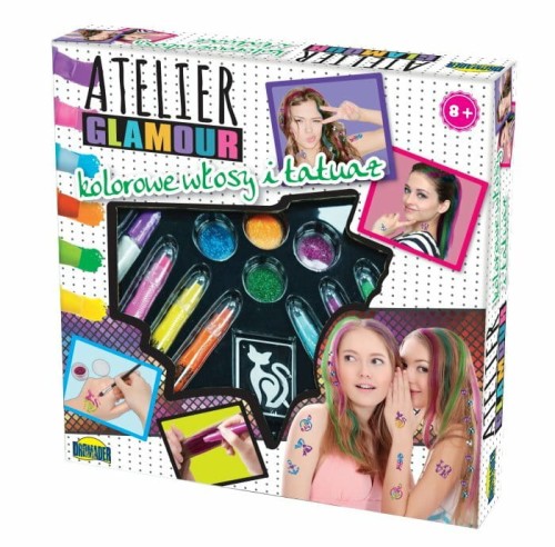 Przejdź do produktu Atelier Glamour Kolorowe włosy i tatuaże w pudełku