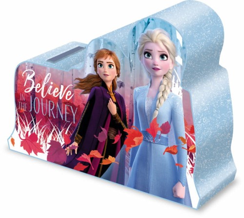 Przejdź do produktu Skarbonka brokatowa 16,8x16,8x7,8cm Frozen 2. Krai