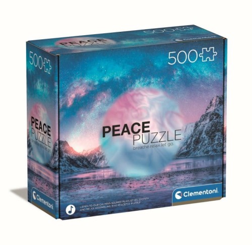 Przejdź do produktu Clementoni Puzzle 500el Peace Jasnoniebieski 35116