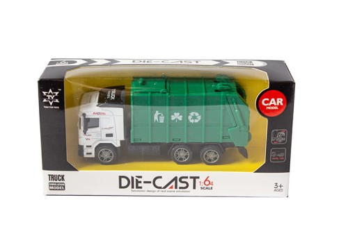 Przejdź do produktu Auto Śmieciarka metalowa w pudełku 1:64 110967