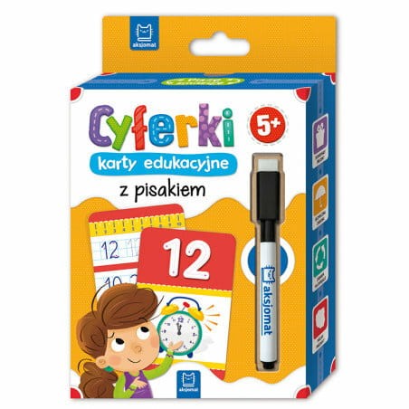 Przejdź do produktu Cyferki- karty edukacyjne z pisakiem 5+