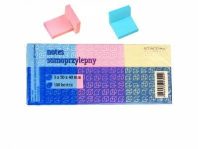 Przejdź do produktu Notes samoprzylepny 50x40 /op3szt/ pastel p12. STA