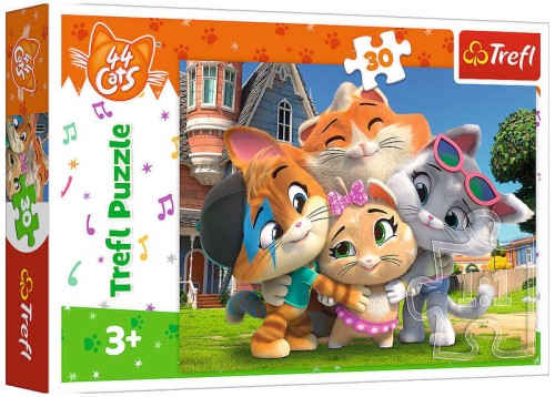 Przejdź do produktu Puzzle 30el Przyjaźń w Kociej krainie 18288 Trefl