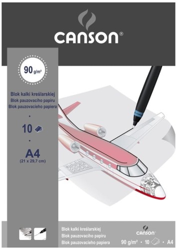 Przejdź do produktu Blok kalki tech. A4 90g/10k Canson